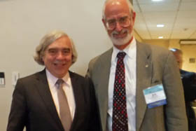 Ernest Moniz, Robert Lieberman at DOE National Lab Day in Delaware