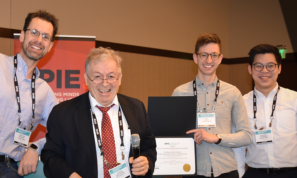 Award recipients at SPIE Smart Structures + NDE