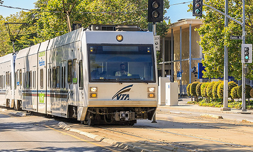 San Jose Metro Light Rail train