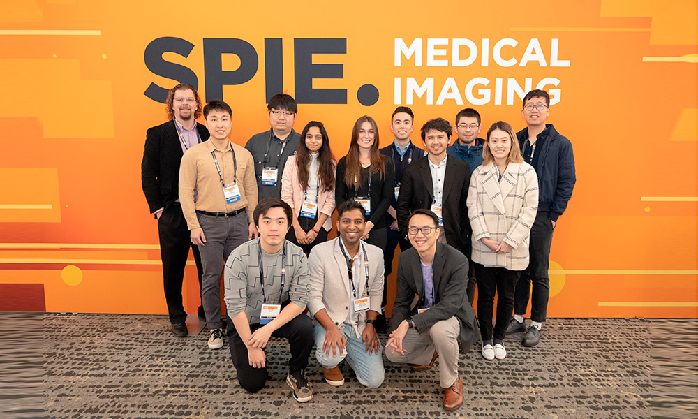 Happy award recipients at SPIE Medical Imaging