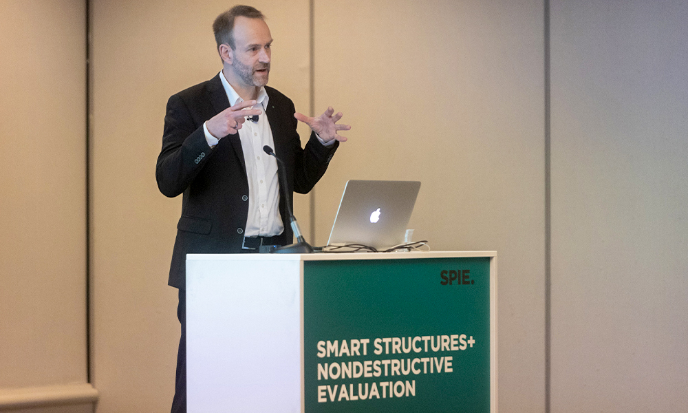 Speaker at technical conference at SPIE Smart Structures