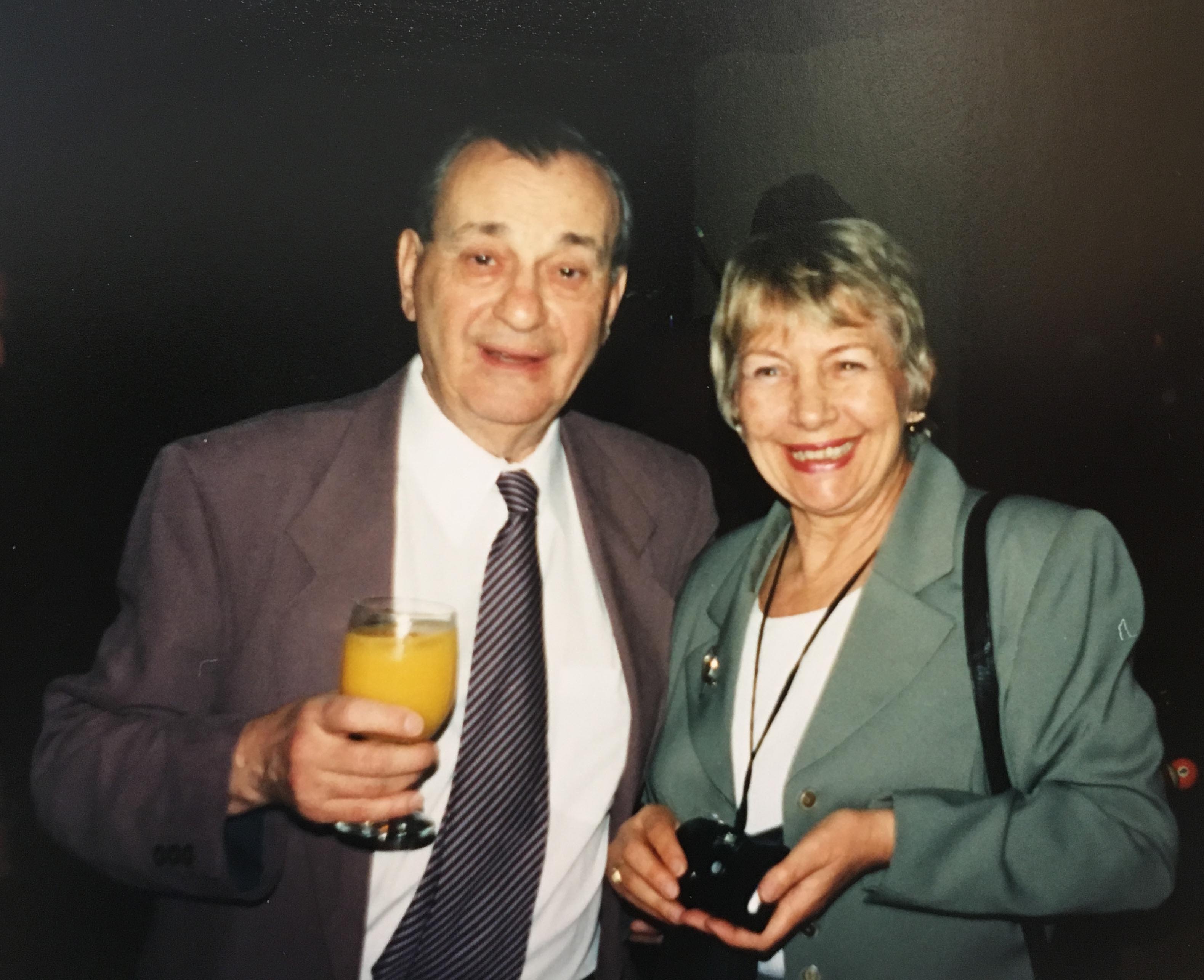 Emil Wolf and his wife, Marlies in 2001