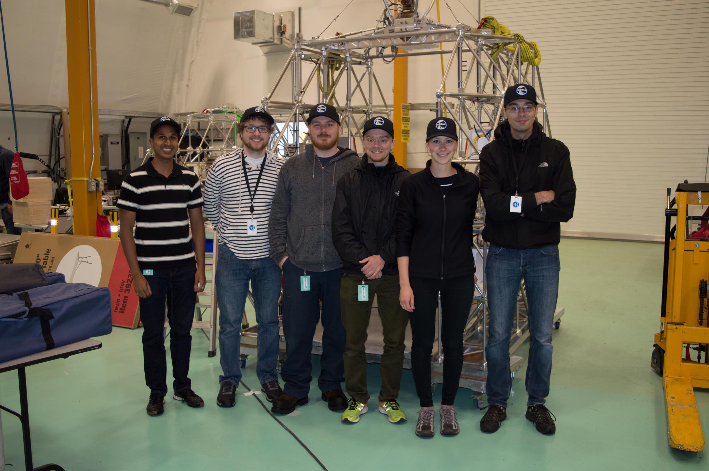 Some HiCIBaS team members at the launch site in Timmins, ON
