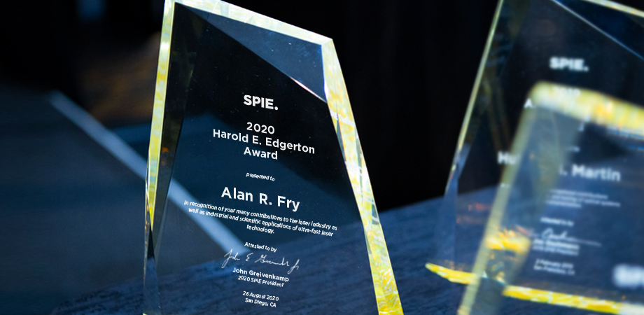 Alan R. Fry wins the 2020 SPIE Harold E. Edgerton Award in High-Speed Optics