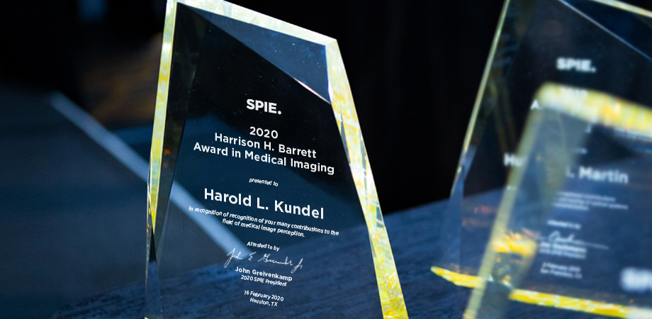Harold L. Kundel wins the 2020 SPIE Harrison H. Barrett Award in Medical Imaging