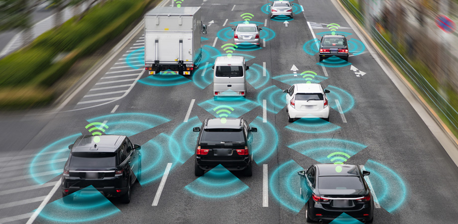 Sensing system and wireless communication network of autonomous vehicles