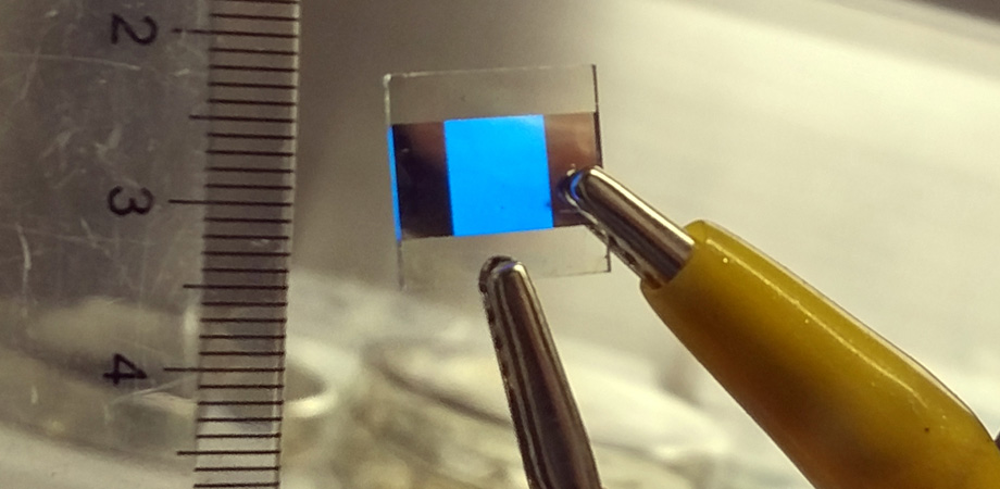 blue LEDs using bromide perovskites, exploiting quantum confinement effects