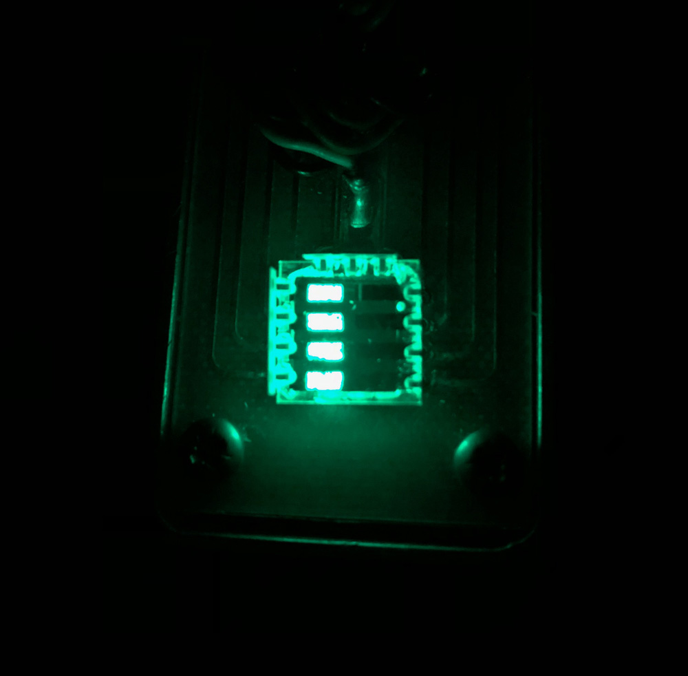 green LED using CsPbBr3 perovskite