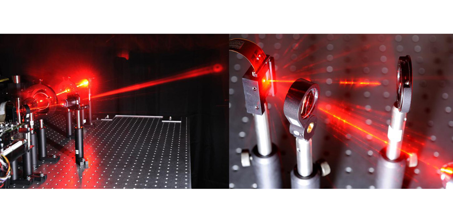 Beams are created using a miniature LCD display for encoding digital holograms