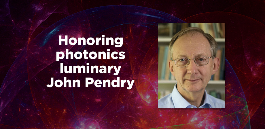 SPIE Luminary John Pendry recognized for his work in photonics
