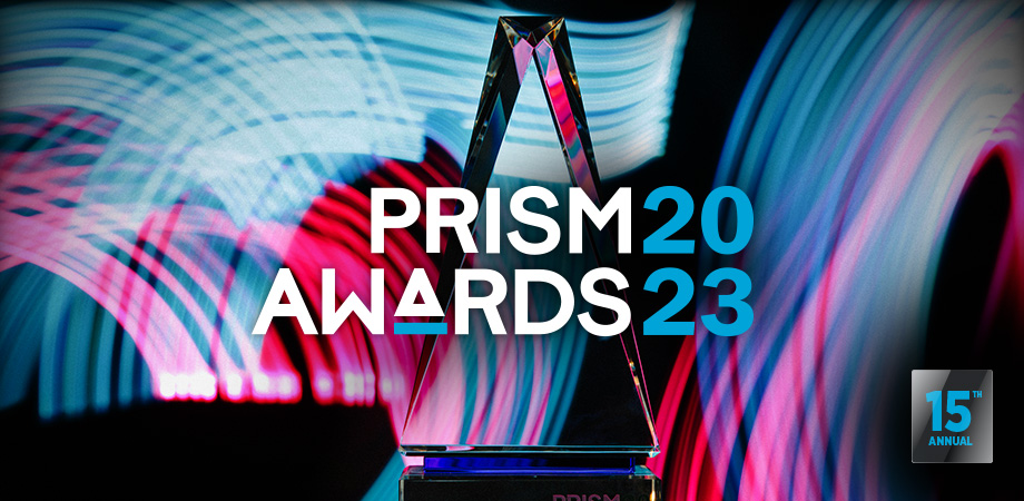 SPIE Prism Awards 2023 graphic with 15th annual text included.