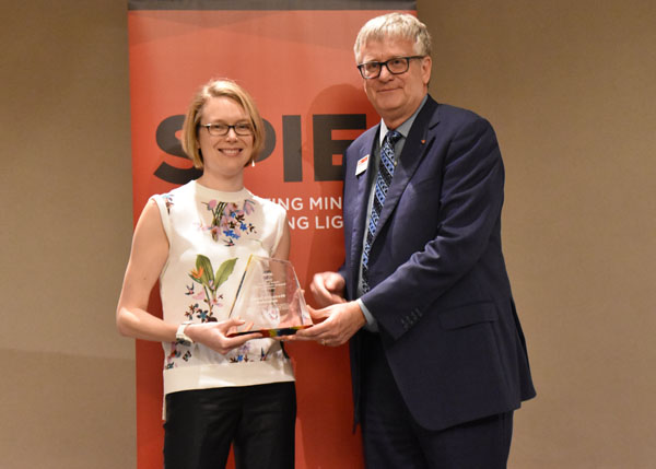  Sarah Elizabeth Bohndiek Wins  2019 SPIE Early Career Achievement Award 