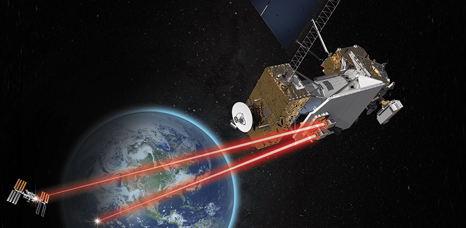 LCRD laser communication link between Earth and the International Space Station